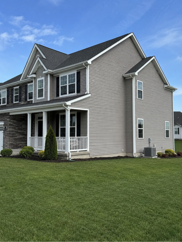 Side view of a residential home.